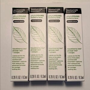 ApotheCare Essentials Firming Serum Blackberry & Ginkgo Leaf Collagen 4 bottles
